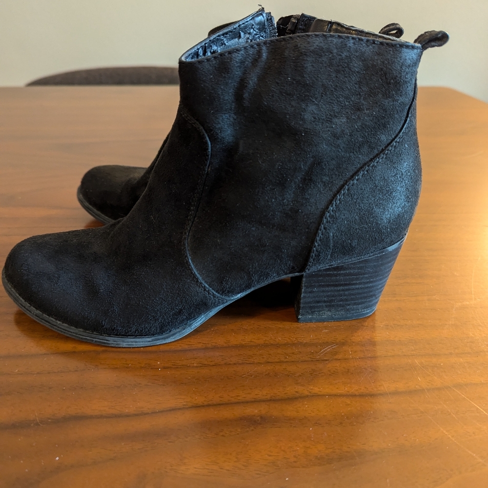 Franco Sarto Black Ankle Boots